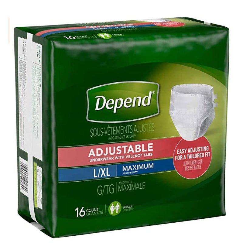 DEPEND BRIEF MAX ABSORB LG/XLG- 16S - Brydens Antigua