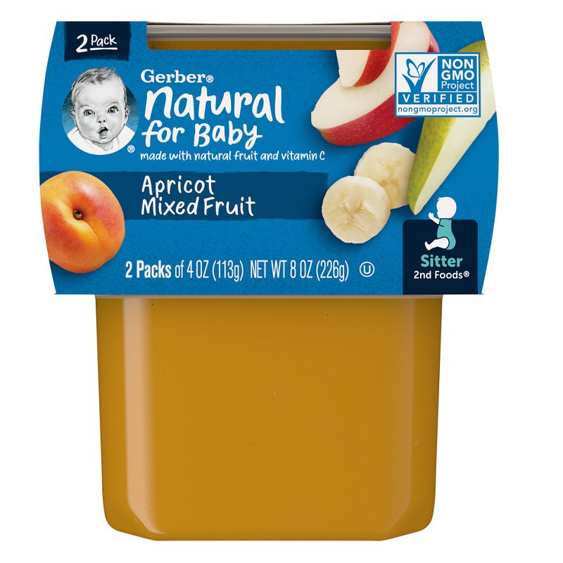 GERBER 2ND APRICOT WITH MIX FRUIT -2X3.5OZS - Brydens Antigua