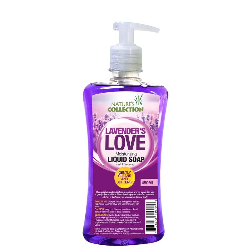 NATURE'S COLLECTION LIQUID SOAP LAVENDER LOVE - 250ML - Brydens Antigua