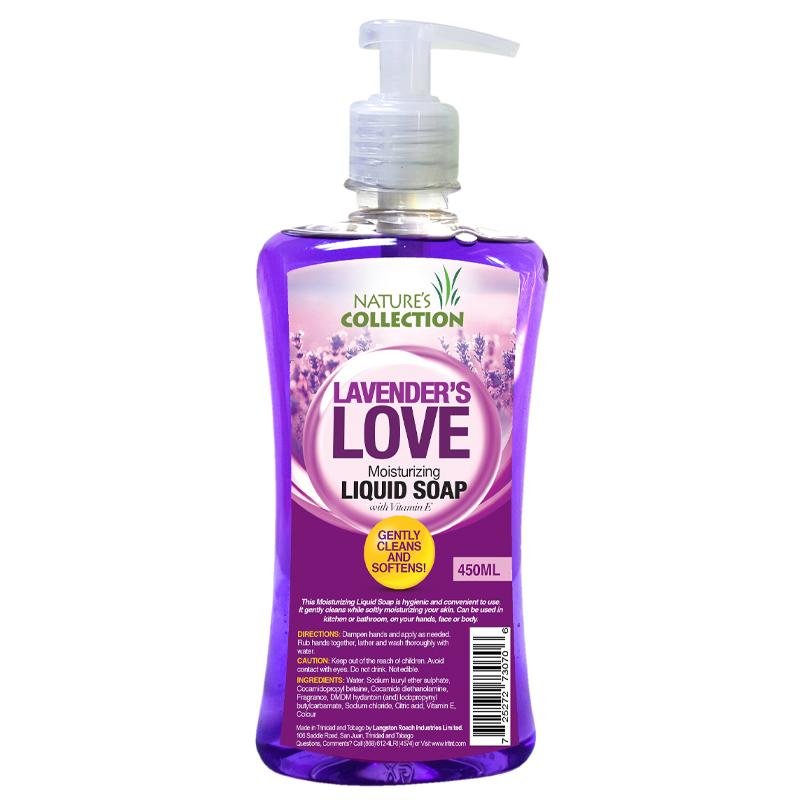 NATURE'S COLLECTION LIQUID SOAP LAVENDER LOVE - 450ML - Brydens Antigua