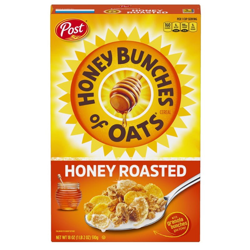 POST HONEY BUNCHES OF OATS HONEY ROASTED - 14.5OZS - Brydens Antigua