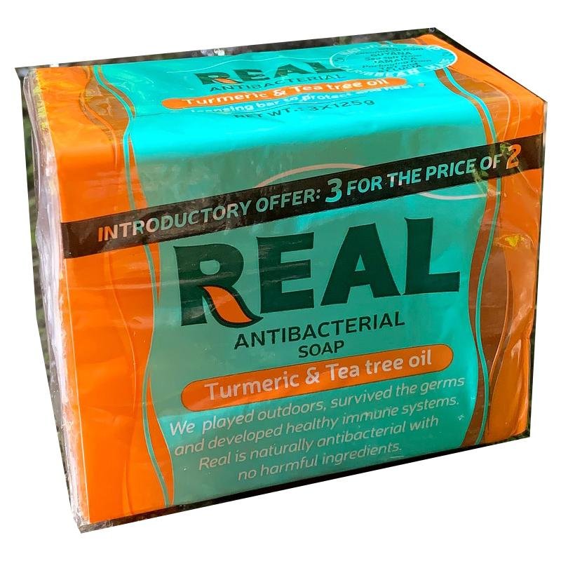 REAL ANTIBACTERIAL SOAP - 125G - Brydens Antigua