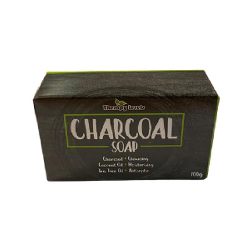 THERAPHY LEVELS CHARCOAL (BLACK) SOAP - 100G - Brydens Antigua