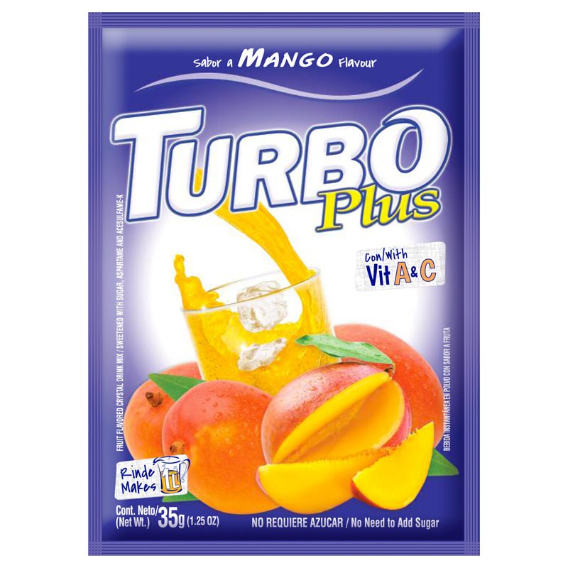 TURBO PLUS MANGO - 12X35G - Brydens Antigua