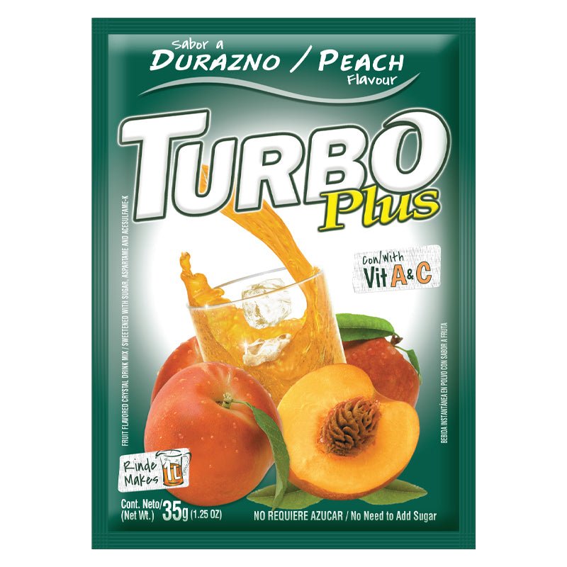 TURBO PLUS PEACH - 12X35G - Brydens Antigua